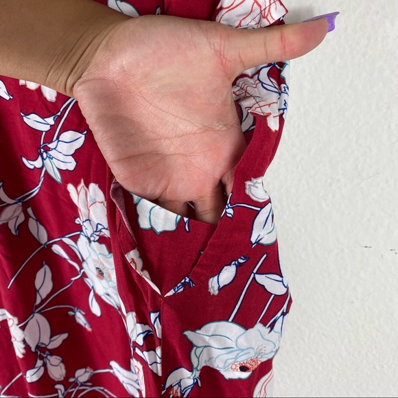 J. JILL | Red and White Floral Maxi Dress - Picture 10 of 10